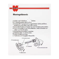 Würth Türdrücker ZD 21, Rosette BB, PZ, WC, Vernickelt -Autoteilegeschäft 0687170300 wuerth tuerdruecker zd21 anleitung