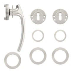 Würth Türdrücker ZD 21, Rosette BB, PZ, WC, Vernickelt -Autoteilegeschäft 0687170300 wuerth tuerdruecker zd21 verschraubung