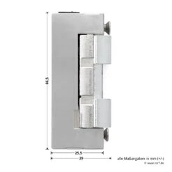 Hörmann E-Öffner Mit Tagesfalle (lose) Für THP Haustüren -Autoteilegeschäft 274661 hoermann e oeffner mit tagesfalle lose fuer thp haustueren seitenansicht masse