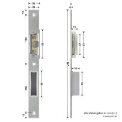 Hörmann Schließblech Für Hauptschloss THP/FSTHP DIN Links 7 Hörmann Schließblech Für Hauptschloss THP/FSTHP DIN Links -Autoteilegeschäft 276986 hoermann schliessblech fuer hauptschloss thp fsthp din links bemassung