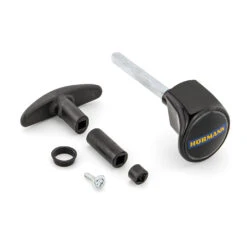 Hörmann Torgriffgarnitur Schwarz, Stiftlänge 113 Mm, TS 42