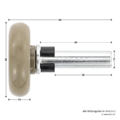 Hörmann Laufrolle Mit Gleitlager Und Distanzhülse, Braun -Autoteilegeschäft 3028003 hoermann laufrolle mit gleitlager und distanzhuelse braun masse