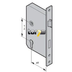Hörmann Einsteck Rohrprofilschloss 1306 Für Nebentüren, PZ, Links -Autoteilegeschäft 3040438 hoermann einsteck rohrprofilschloss 1306 fuer nebentueren pz links