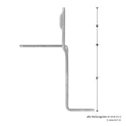 Hörmann Knotenblech, Beschlag L, Ausführung Links, Baureihe 30 -Autoteilegeschäft 3044999 hoermann knotenblech beschlag l ausfuehrung links baureihe 30 masse bild 3