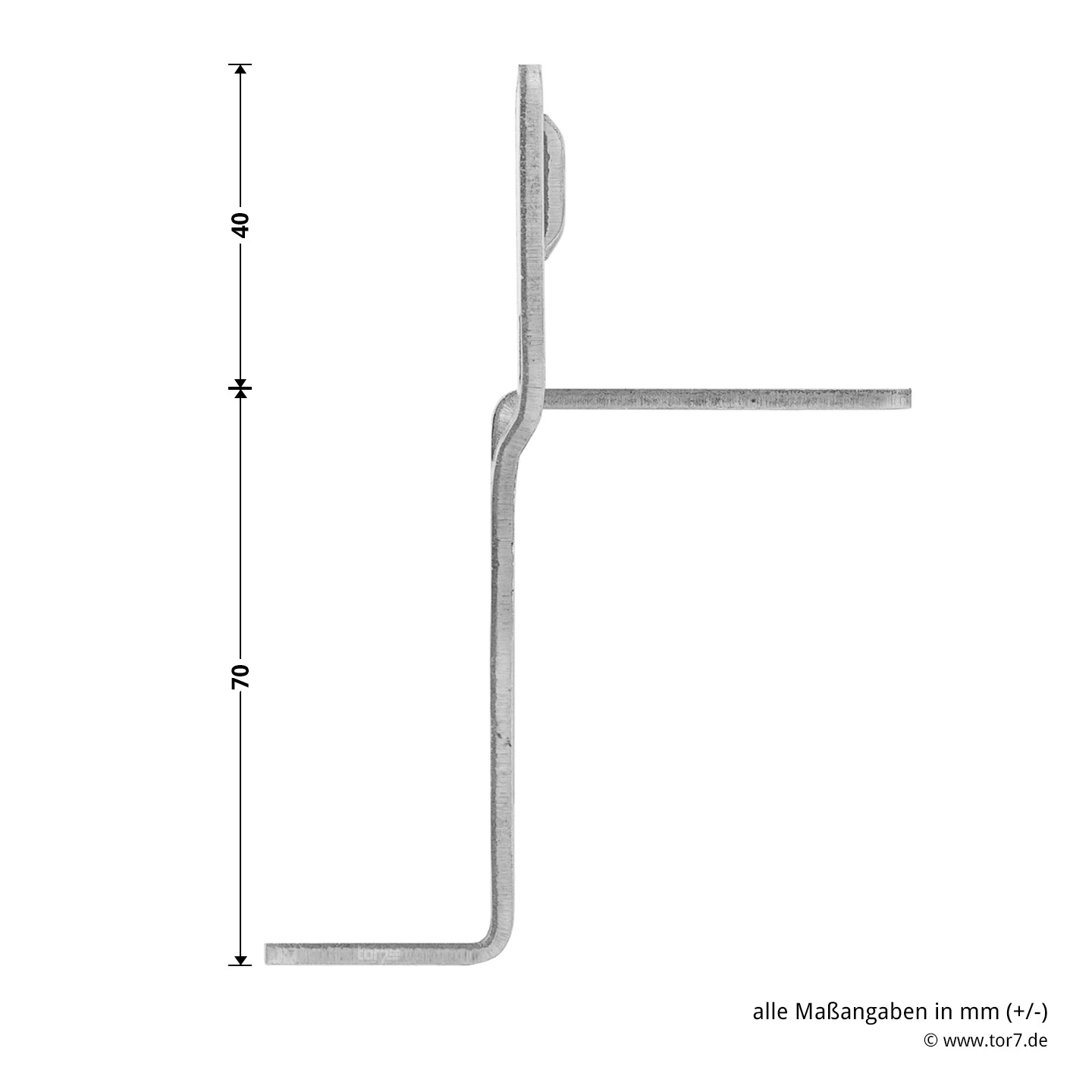 Hörmann Knotenblech, Beschlag L, Ausführung Rechts, Baureihe 30 6 Hörmann Knotenblech, Beschlag L, Ausführung Rechts, Baureihe 30 – Bild 6