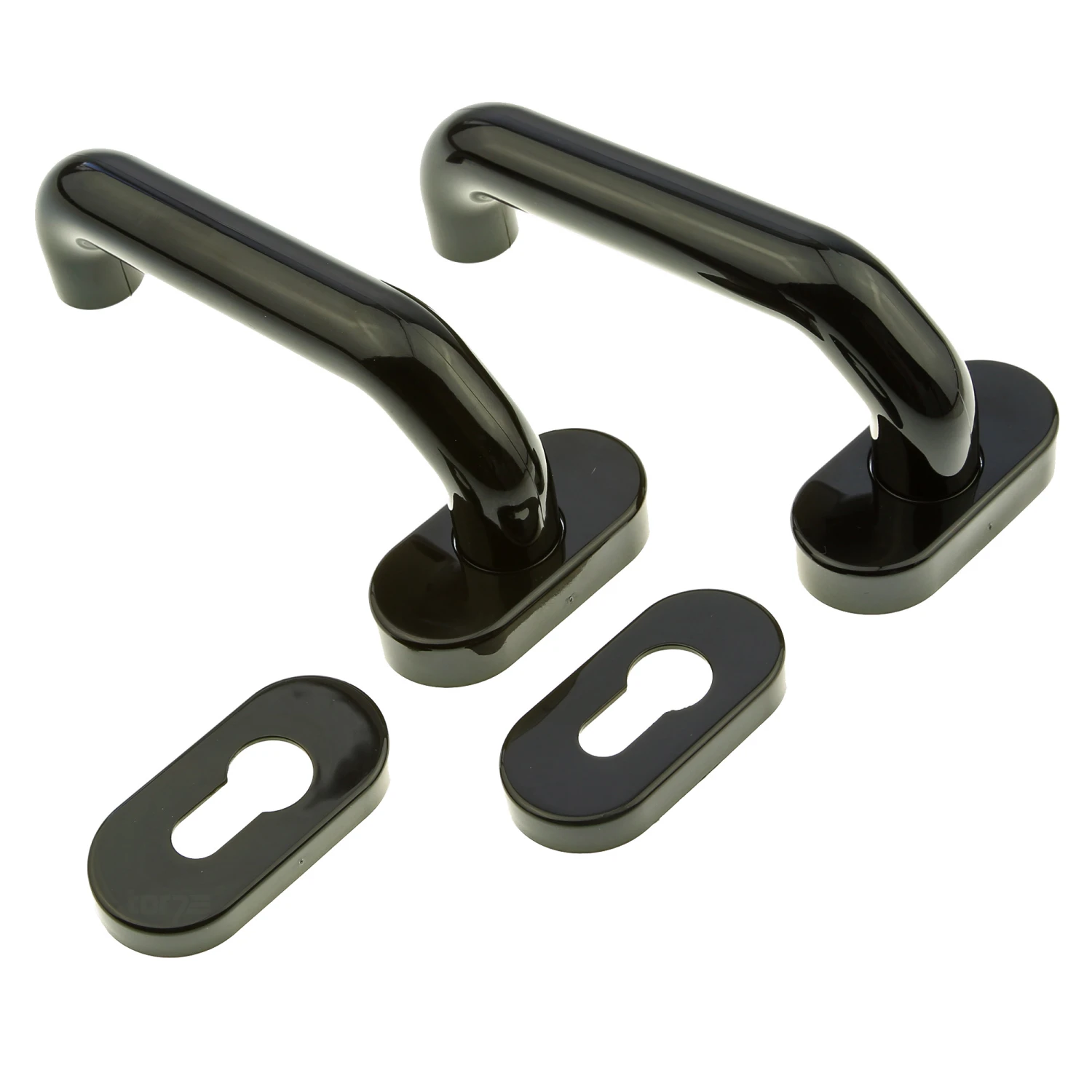 Hörmann Drückergarnitur, Kunststoff Schwarz, PZ 1 Hörmann Drückergarnitur, Kunststoff Schwarz, PZ