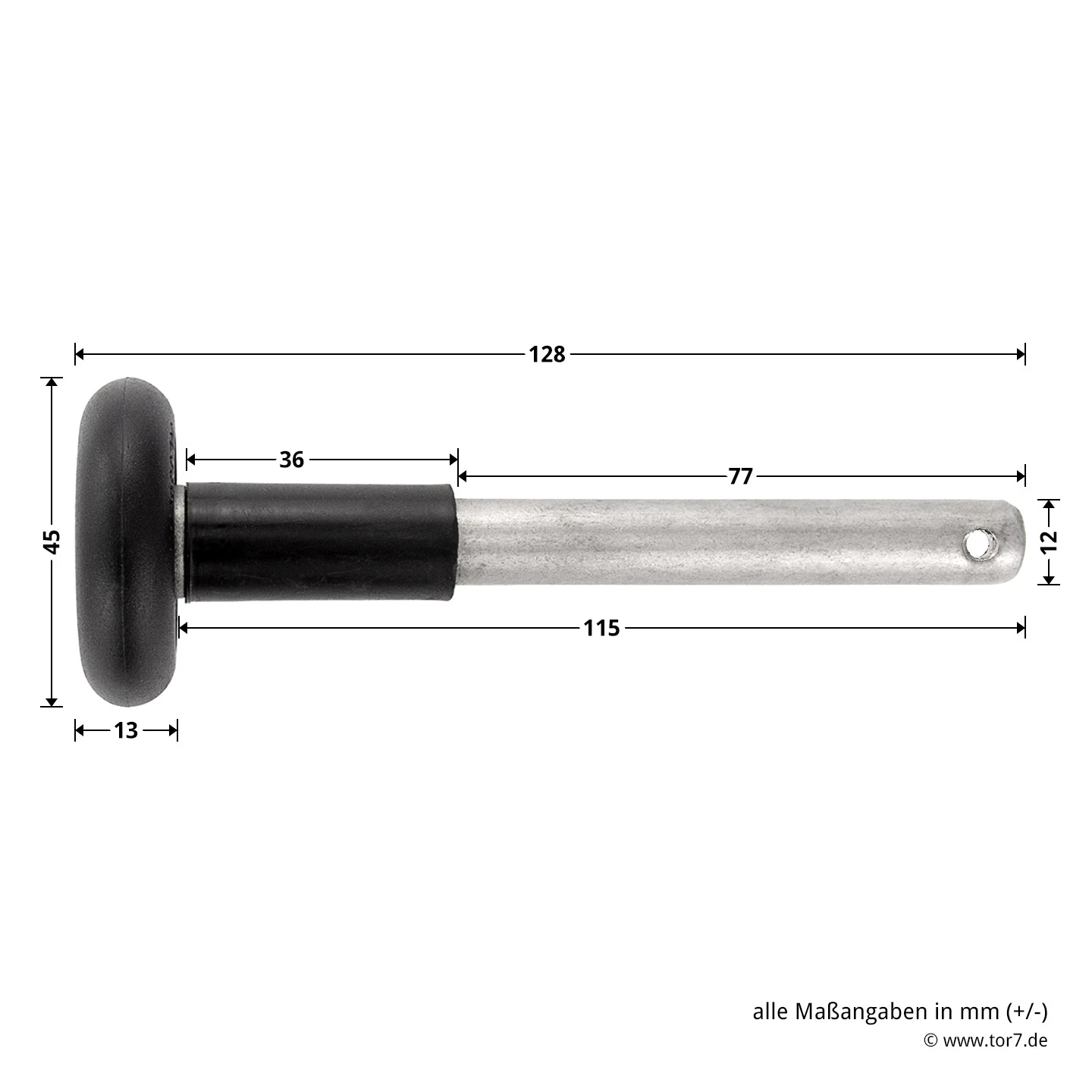 Hörmann Laufrolle Mit Kugellager Und Splintbohrung, Edelstahl 3 Hörmann Laufrolle Mit Kugellager Und Splintbohrung, Edelstahl – Bild 3