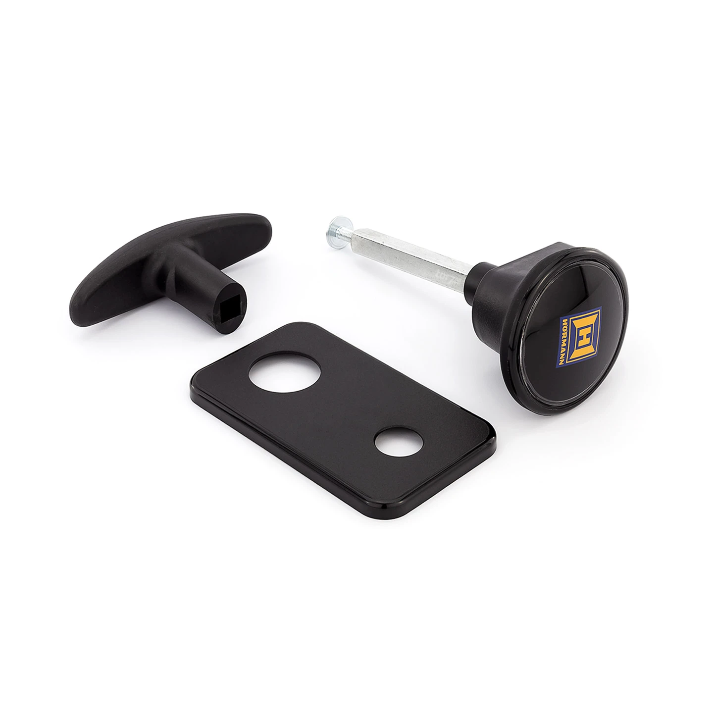 Hörmann Torgriffgarnitur, TS 42,5 Mm, Kunststoff Schwarz, PZ 1 Hörmann Torgriffgarnitur, TS 42,5 Mm, Kunststoff Schwarz, PZ