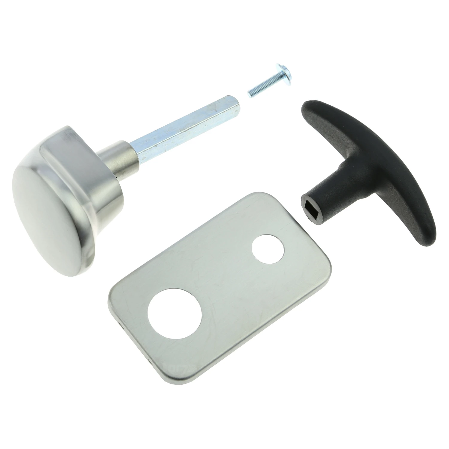 Hörmann Torgriffgarnitur, TS 42,5 Mm, Edelstahl Gebürstet, PZ 1 Hörmann Torgriffgarnitur, TS 42,5 Mm, Edelstahl Gebürstet, PZ