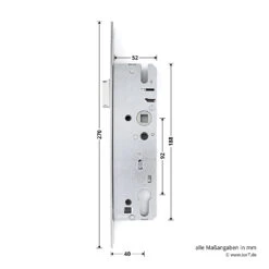 Hörmann Einsteck-Rohrprofilschloss KFV Für Schlupf-und Nebentüren, PZ 14 Hörmann Einsteck-Rohrprofilschloss KFV Für Schlupf-und Nebentüren, PZ -Autoteilegeschäft 3095108 hoermann einsteck rohrprofilschloss 1314 fuer schlupf und nebenturen pz breite laenge