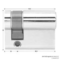 Hörmann Profilhalbzylinder, 30,5 + 10 Mm -Autoteilegeschäft 436122 hoermann profilhalbzylinder gleichschliessend masse
