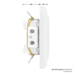 Hörmann Innentaster TUPS 2 Für Unterputzsender -Autoteilegeschäft 436266 hoermann taster tups 2 anschluesse oben