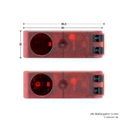 Hörmann Einweg-Lichtschranke EL 101 -Autoteilegeschäft 436294 hoermann einweg lichtschranke el 101 breite laenge draufsicht