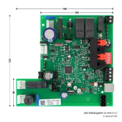 Hörmann Steuerungsplatine RollMatic, Ohne Funk -Autoteilegeschäft 437010 hoermann steuerungsplatine rollmatic ohne funk softwarevers d d ab 06 15 bemassung