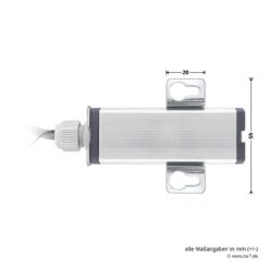 Hörmann 2-Kanal-Relais-Empfänger HER 2, 40 MHz -Autoteilegeschäft 437070 hoermann 2 kanal relais empfaenger her 2 40 mhz bemassung empfaenger seite