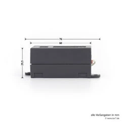 Hörmann 1-Kanal-Empfänger HE 1, 868 MHz -Autoteilegeschäft 437404 hoermann 1 kanal empfaenger he 1 868 mhz seitenansicht breite laenge