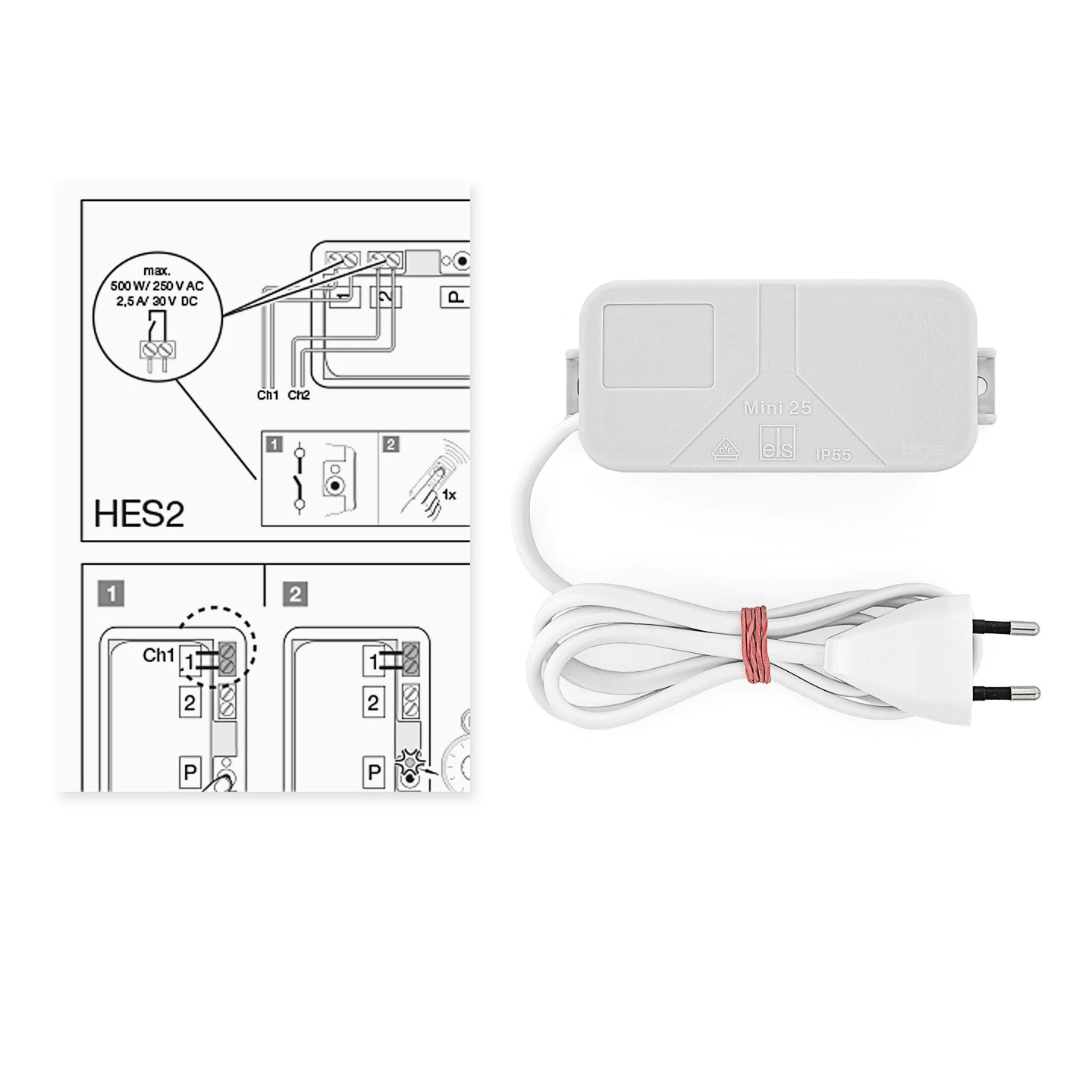 Hörmann 2-Kanal-Relais-Empfänger HES 2, 868 MHz, Funktion Ein Und Aus 4 Hörmann 2-Kanal-Relais-Empfänger HES 2, 868 MHz, Funktion Ein Und Aus – Bild 4