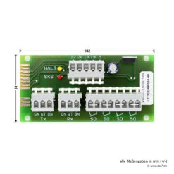 Hörmann Anschlusseinheit S1/S2, Platine SKS -Autoteilegeschäft 438416 hoermann anschlusseinheit s 1 s 2 platine sks breite laenge
