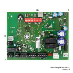 Hörmann Steuerungsplatine LineaMatic Schiebetorantrieb Ohne Funkempfänger -Autoteilegeschäft 439527 hoermann steuerungsplatine lineamatic schiebetorantrieb ohne funkempfaeenger bemassung