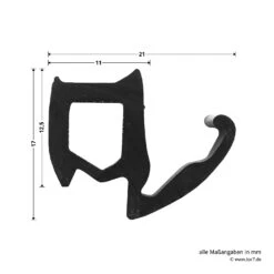 Hörmann Zargendichtung Mit Dichtungskeil Für T30-Türen Und Stahltüren, P 11, Länge 5,50 Meter -Autoteilegeschäft 449772 hoermann zargendichtung mit dichtungskeil fuer t30 tueren und stahltueren p11 laenge 5 50 meter breite laenge