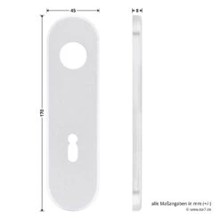 Hörmann Drückergarnitur D110 Kurzschild BB, Alu -Autoteilegeschäft 449909 hoermann drueckergarnitur mit kurzschild bb gelocht alu schild masse