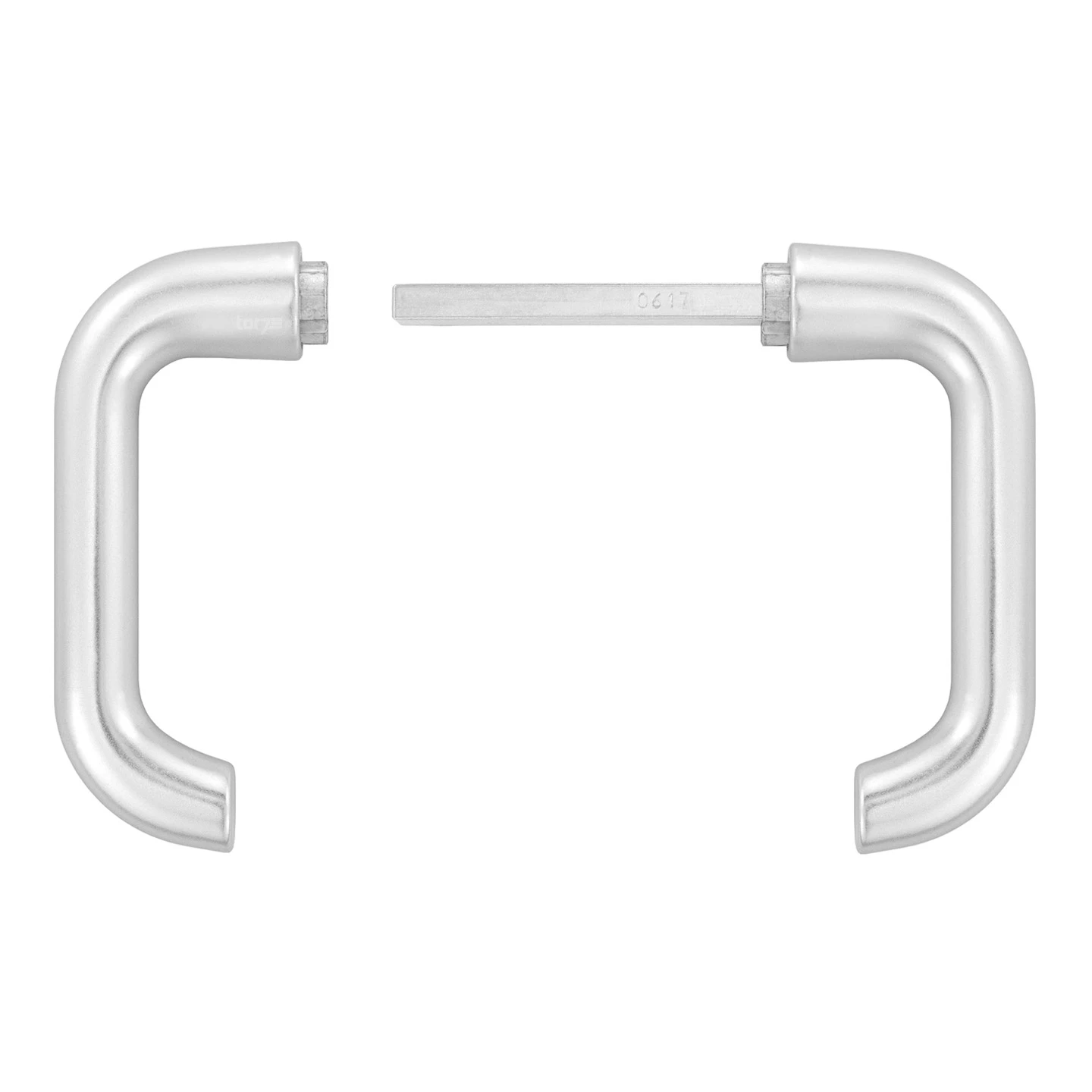 Hörmann Drückergarnitur D110 Kurzschild PZ, Alu 3 Hörmann Drückergarnitur D110 Kurzschild PZ, Alu – Bild 3