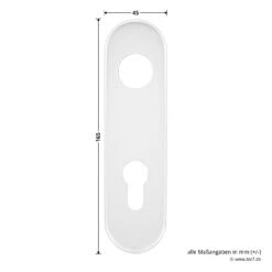 Hörmann Drückergarnitur D110 Kurzschild PZ, Alu 12 Hörmann Drückergarnitur D110 Kurzschild PZ, Alu -Autoteilegeschäft 449910 hoermann drueckergarnitur mit kurzschild pz gelocht alu schild masse
