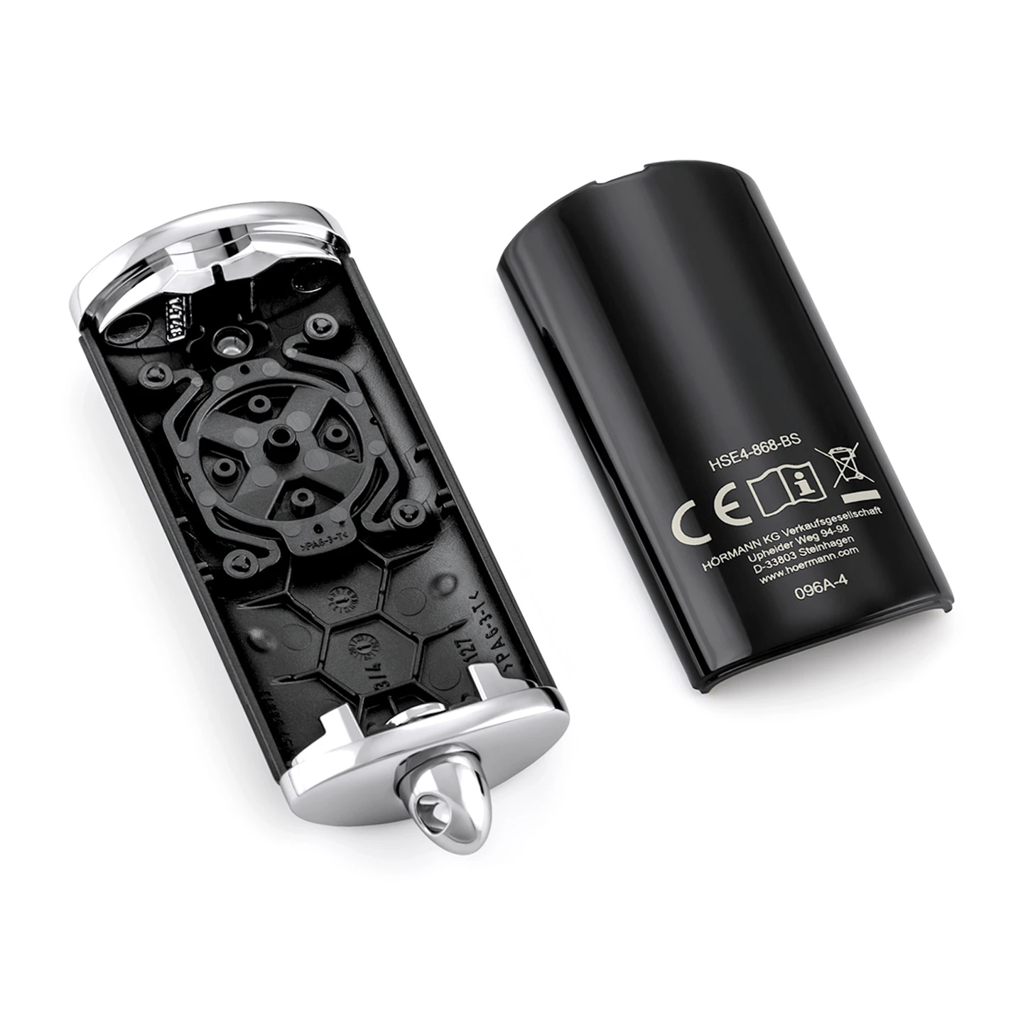 Hörmann Ersatz-Gehäuse Handsender HSE 4, Hochglanz Schwarz 2 Hörmann Ersatz-Gehäuse Handsender HSE 4, Hochglanz Schwarz – Bild 2