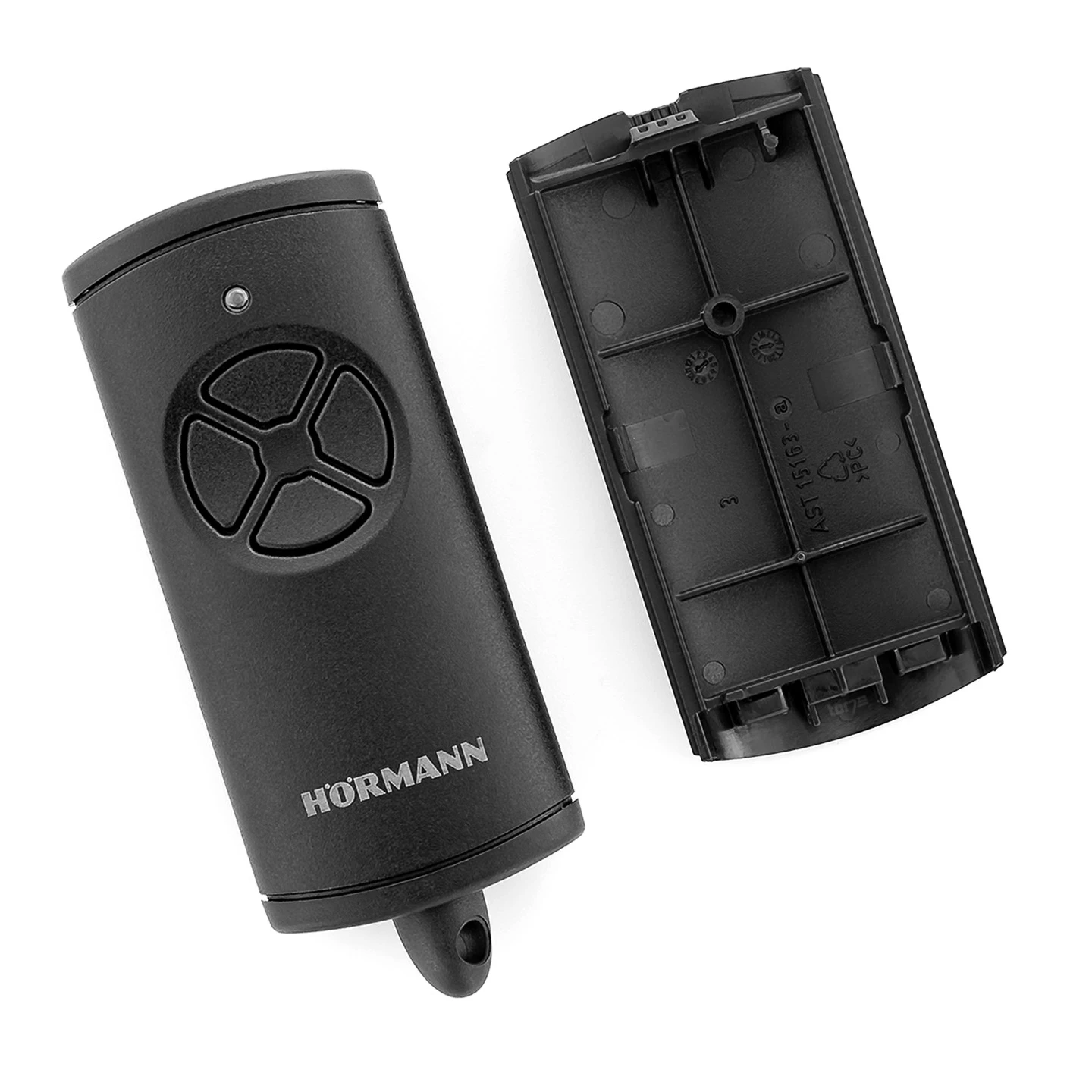 Hörmann Ersatz-Gehäuse Handsender HSE 4, Struktur Komplett Schwarz 1 Hörmann Ersatz-Gehäuse Handsender HSE 4, Struktur Komplett Schwarz