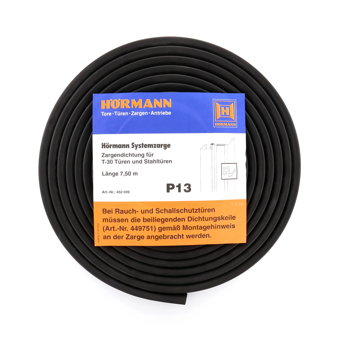 Hörmann Dichtung Mit Dichtungskeilen Für T30-Türen Und Stahltüren, P13, Länge 7,50 Meter 1 Hörmann Dichtung Mit Dichtungskeilen Für T30-Türen Und Stahltüren, P13, Länge 7,50 Meter