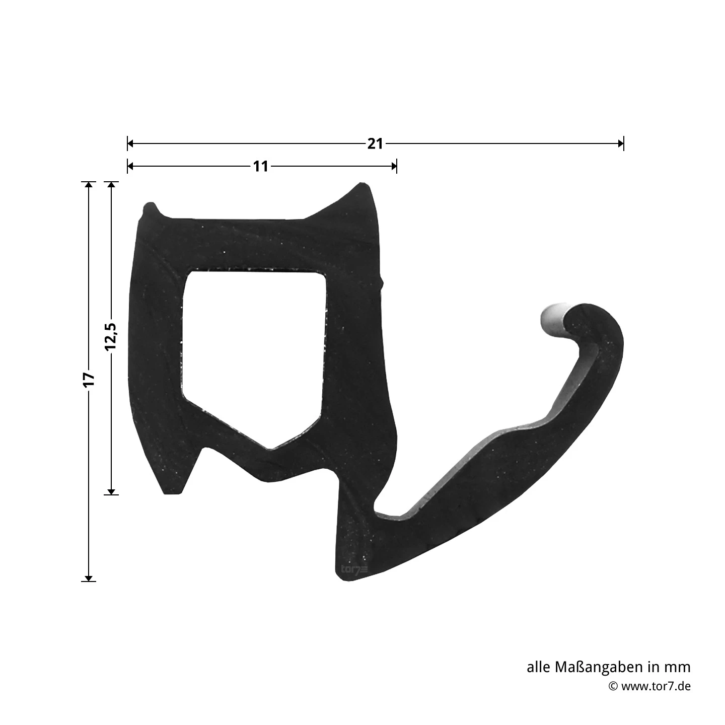 Hörmann Zargendichtung Für T-60-, T-90- Und T-120-Türen, P32, Länge 6,50 Meter Mit Dichtungskeil 6 Hörmann Zargendichtung Für T-60-, T-90- Und T-120-Türen, P32, Länge 6,50 Meter Mit Dichtungskeil – Bild 6