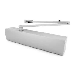 Hörmann GEZE Türschließer TS 4000, Silber -Autoteilegeschäft 453030 geze tuerschliesser ts 4000 silber mit gestaenge perspektive 1