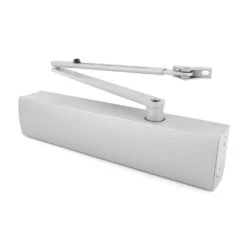 Hörmann GEZE Türschließer TS 4000, Silber -Autoteilegeschäft 453030 geze tuerschliesser ts 4000 silber mit gestaenge perspektive 2