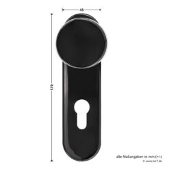 Hörmann Feuerschutz-Wechselgarnitur Typ D110 In Kunststoff Schwarz -Autoteilegeschäft 454685 hoermann feuerschutz wechselgarnitur typ d 110 in kunststoff schwarz aussengriff breite hoehe