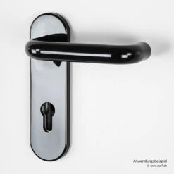 Hörmann Feuerschutz-Wechselgarnitur Typ D110 In Kunststoff Schwarz -Autoteilegeschäft 454685 hoermann fs wechselgarnitur d 110 antipanik anwendungsbeispiel innen