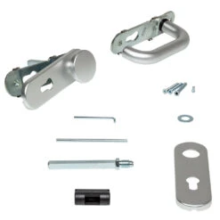 Hörmann Feuerschutz-Wechselgarnitur Typ D110 PZ, Aluminium 16 Hörmann Feuerschutz-Wechselgarnitur Typ D110 PZ, Aluminium -Autoteilegeschäft 454691 hoermann fs wechselgarnitur d 110 antipanik detailansicht