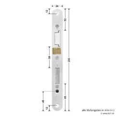 Hörmann Panikschloss 1201 PZ Für Stahltüren, Rechts -Autoteilegeschäft 478750 hoermann panikschloss 1201 pz dornmass 65 funktion e re masse schliessblech