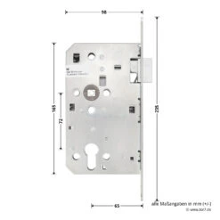 Hörmann Panikschloss ECO 112, Funktion D, Auswärts -Autoteilegeschäft 478765 hoermann panikschloss eco 112 funktion d auswaerts links masse seite