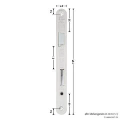Hörmann Panikschloss ECO 112, Funktion D, Auswärts -Autoteilegeschäft 478765 hoermann panikschloss eco 112 funktion d auswaerts links masse stulp