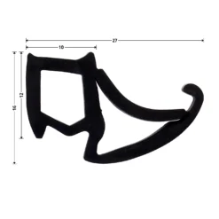 Hörmann Zargendichtung P103, 7500 Mm -Autoteilegeschäft 479303 hoermann zargendichtung p103 7500 mm masse