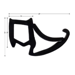 Hörmann Zargendichtung Mit Dichtungskeilen P111, 5500 Mm -Autoteilegeschäft 479304 hoermann zargendichtung mit dichtungskeilen p111 5500 mm masse