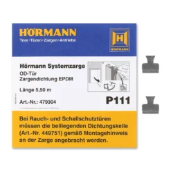 Hörmann Zargendichtung Mit Dichtungskeilen P111, 5500 Mm -Autoteilegeschäft 479304 hoermann zargendichtung mit dichtungskeilen p111 5500 mm zubehoer