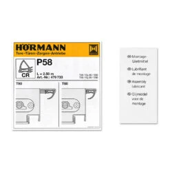 Hörmann Dichtung Mittelstoß P58, 2500 Mm -Autoteilegeschäft 479733 hoermann dichtung mittelstoss p58 2500 mm zubehoer