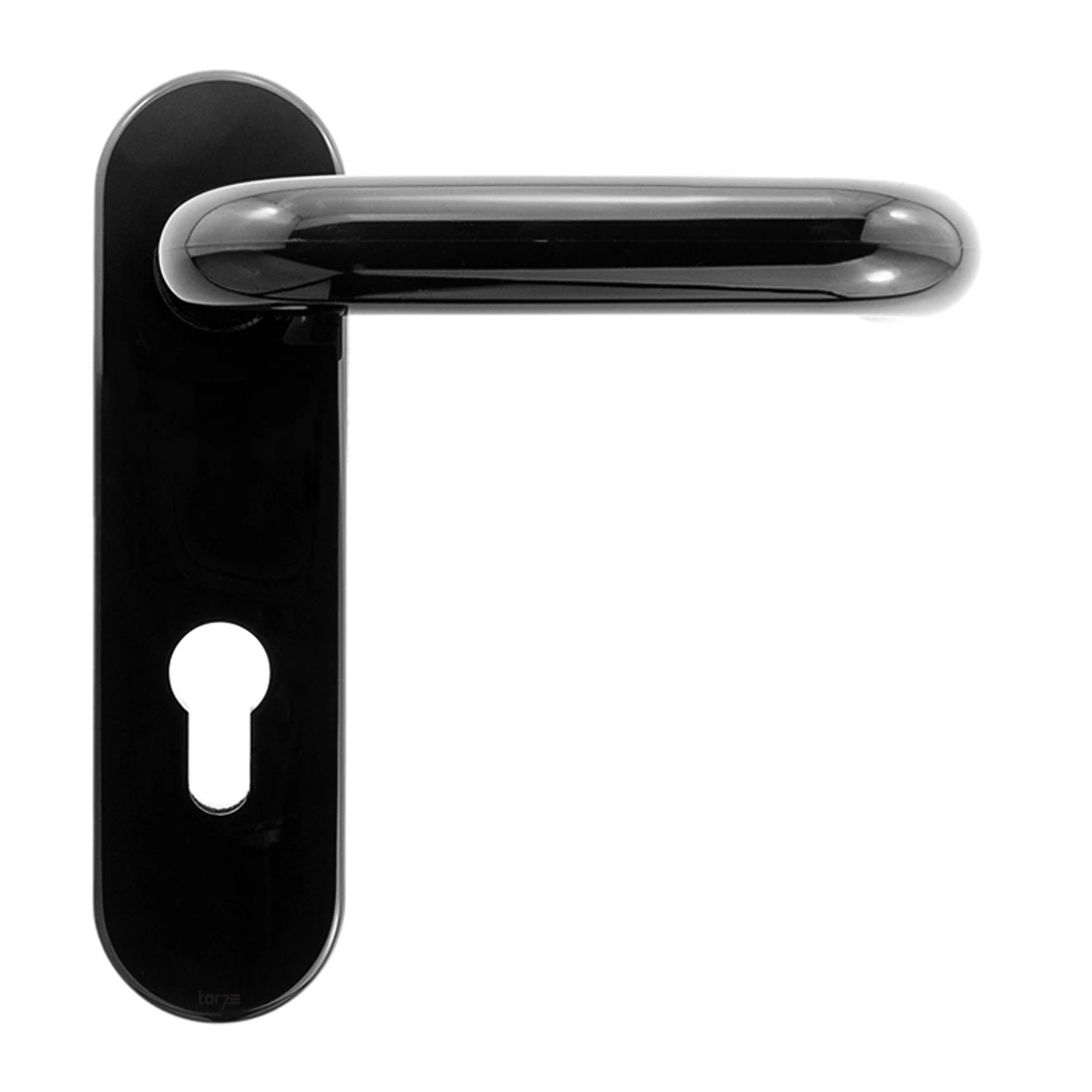 Hörmann FS Drückergarnitur D110 Kurzschild PZ, Schwarz 1 Hörmann FS Drückergarnitur D110 Kurzschild PZ, Schwarz