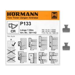 Hörmann Zargendichtung P133, 7500 Mm -Autoteilegeschäft 501142 hoermann zargendichtung p133 7500 mm zubehoer