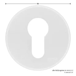 Hörmann FS Drückergarnitur D110 Rosette PZ, Alu -Autoteilegeschäft 535346 hoermann fs drueckergarnitur d110 pz rosette alu f1 gleitlager durchmesser