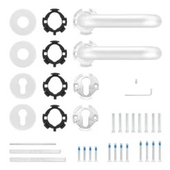 Hörmann FS Drückergarnitur D110 Rosette PZ, Alu -Autoteilegeschäft 535346 hoermann fs drueckergarnitur d110 pz rosette alu f1 gleitlager lieferumfang