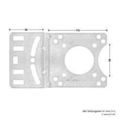 Hörmann Kettenbox-Anbausatz, 1:2 19 Hörmann Kettenbox-Anbausatz, 1:2 -Autoteilegeschäft 637006 hoermann kettenbox anbausatz 1 2 masse montageplatte