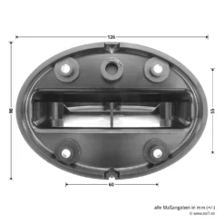 Hörmann Wandhalterung Für Drehspiegel-Signalleuchte -Autoteilegeschäft 637182 hoermann winkelmontage fuer drehspiegel signalleuchte masse rueckseite