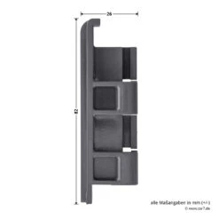 Hörmann Zubehörbeutel Erweiterungsgehäuse -Autoteilegeschäft 638079 hoermann zubehoerbeutel erweiterungsgehaeuse stift bemassung
